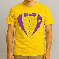 Mardi Gras Party Tuxedo T-Shirt