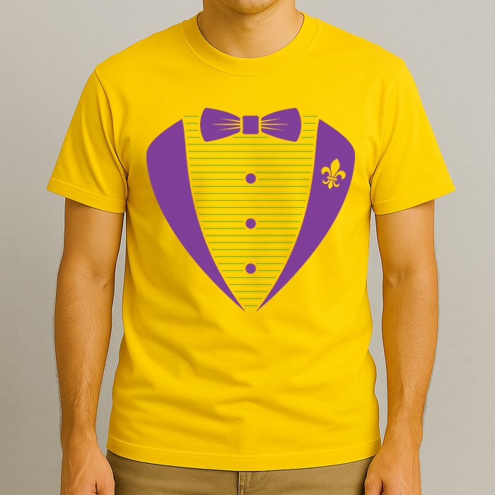 Mardi Gras Party Tuxedo T-Shirt