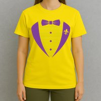 Mardi Gras Party Tuxedo T-Shirt
