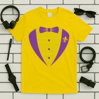 Mardi Gras Party Tuxedo T-Shirt
