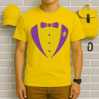 Mardi Gras Party Tuxedo T-Shirt