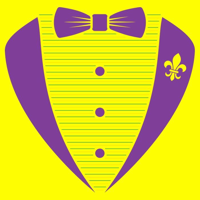 Mardi Gras Party Tuxedo T-Shirt