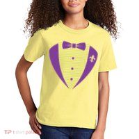 Mardi Gras Party Tuxedo Kids T-Shirt