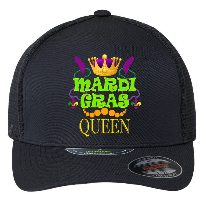 Mardi Gras Queen Flexfit Unipanel Trucker Cap