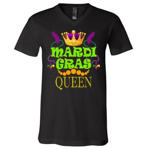 Mardi Gras Queen V-Neck T-Shirt