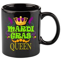 Mardi Gras Queen 11oz C Handle Ceramic Mug