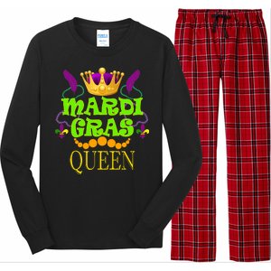 Mardi Gras Queen Long Sleeve Pajama Set