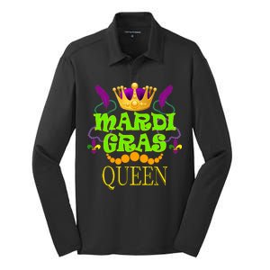 Mardi Gras Queen Silk Touch Performance Long Sleeve Polo