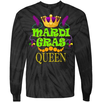 Mardi Gras Queen Tie-Dye Long Sleeve Shirt