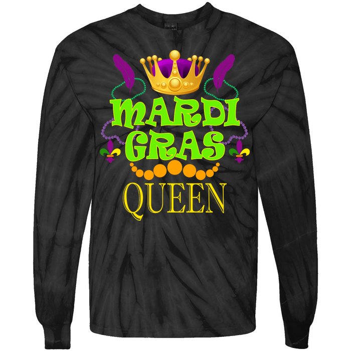 Mardi Gras Queen Tie-Dye Long Sleeve Shirt