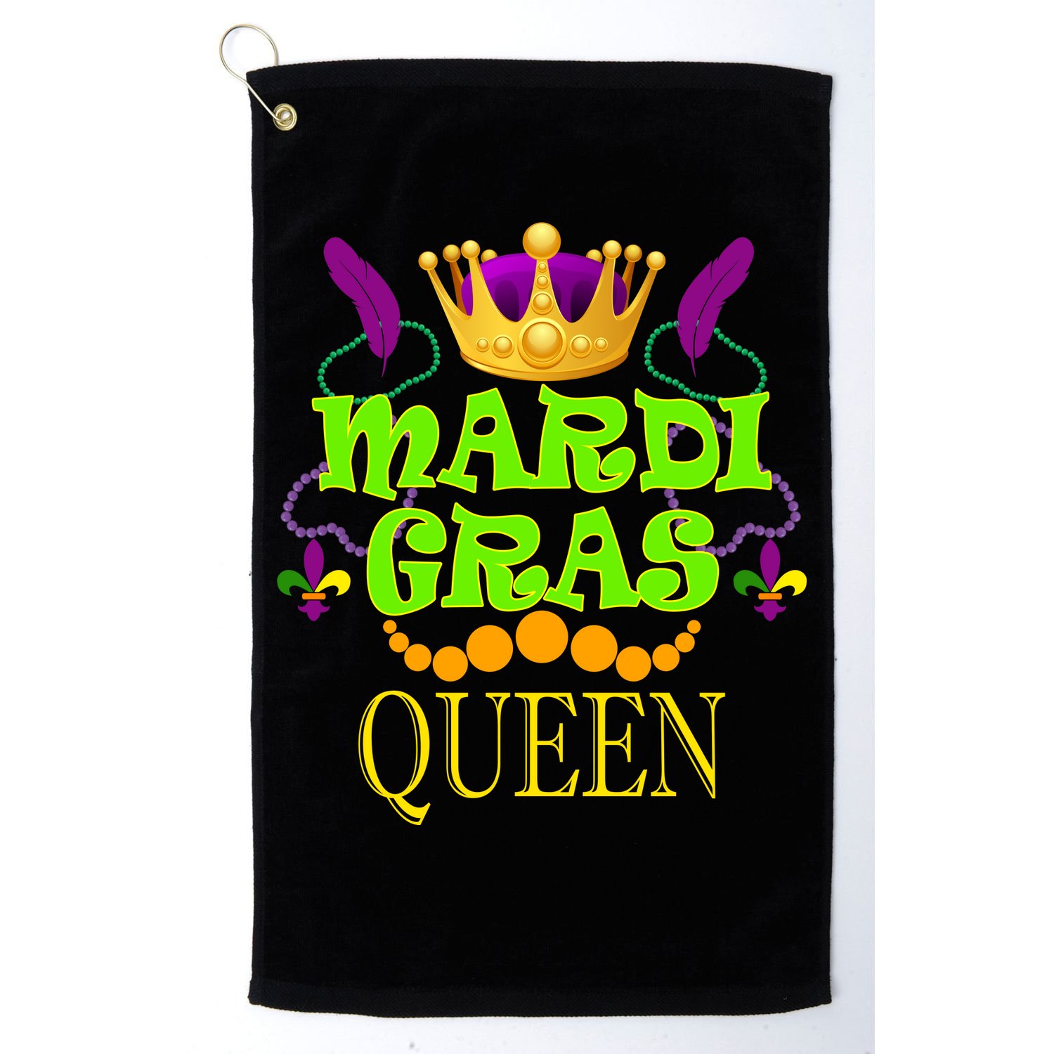 Mardi Gras Queen Golf Towel