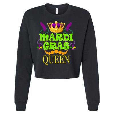 Mardi Gras Queen Cropped Pullover Crew