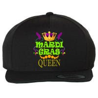 Mardi Gras Queen Wool Snapback Cap