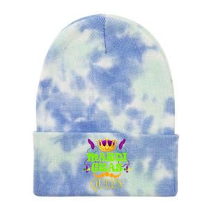 Mardi Gras Queen Tie Dye 12in Knit Beanie