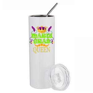 Mardi Gras Queen Stainless Steel Tumbler