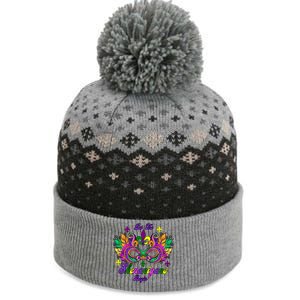 Mardi Gras Shenanigans The Baniff Cuffed Pom Beanie