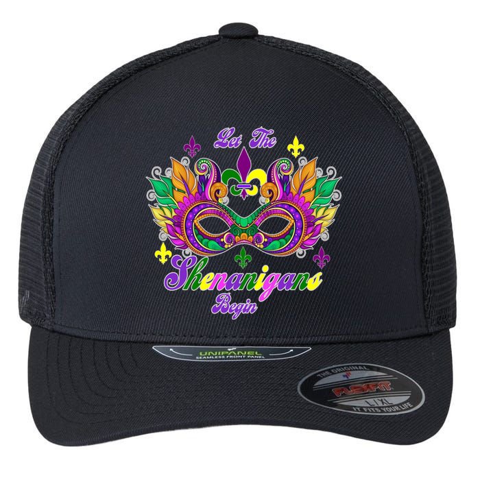 Mardi Gras Shenanigans Flexfit Unipanel Trucker Cap