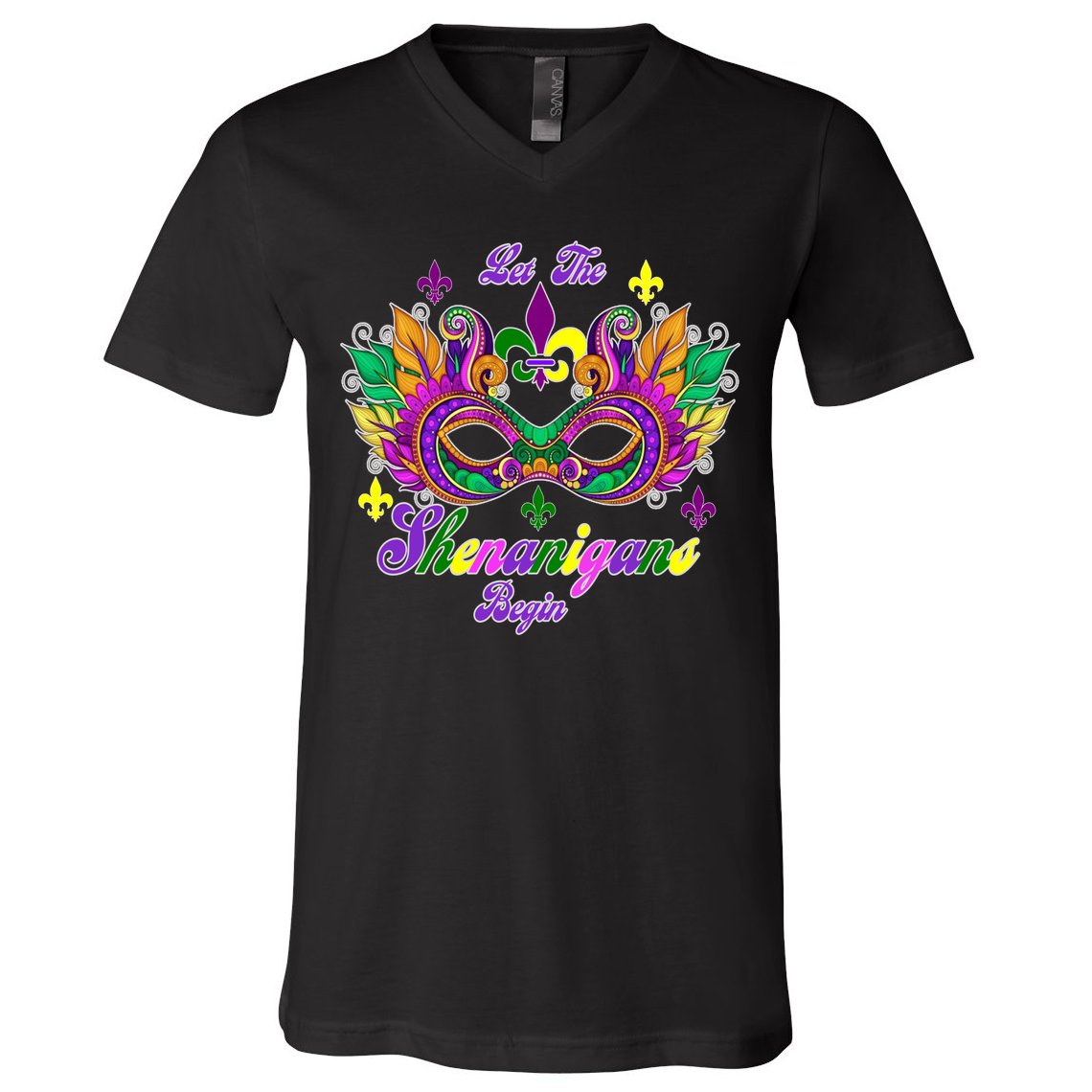 Mardi Gras Shenanigans V-Neck T-Shirt