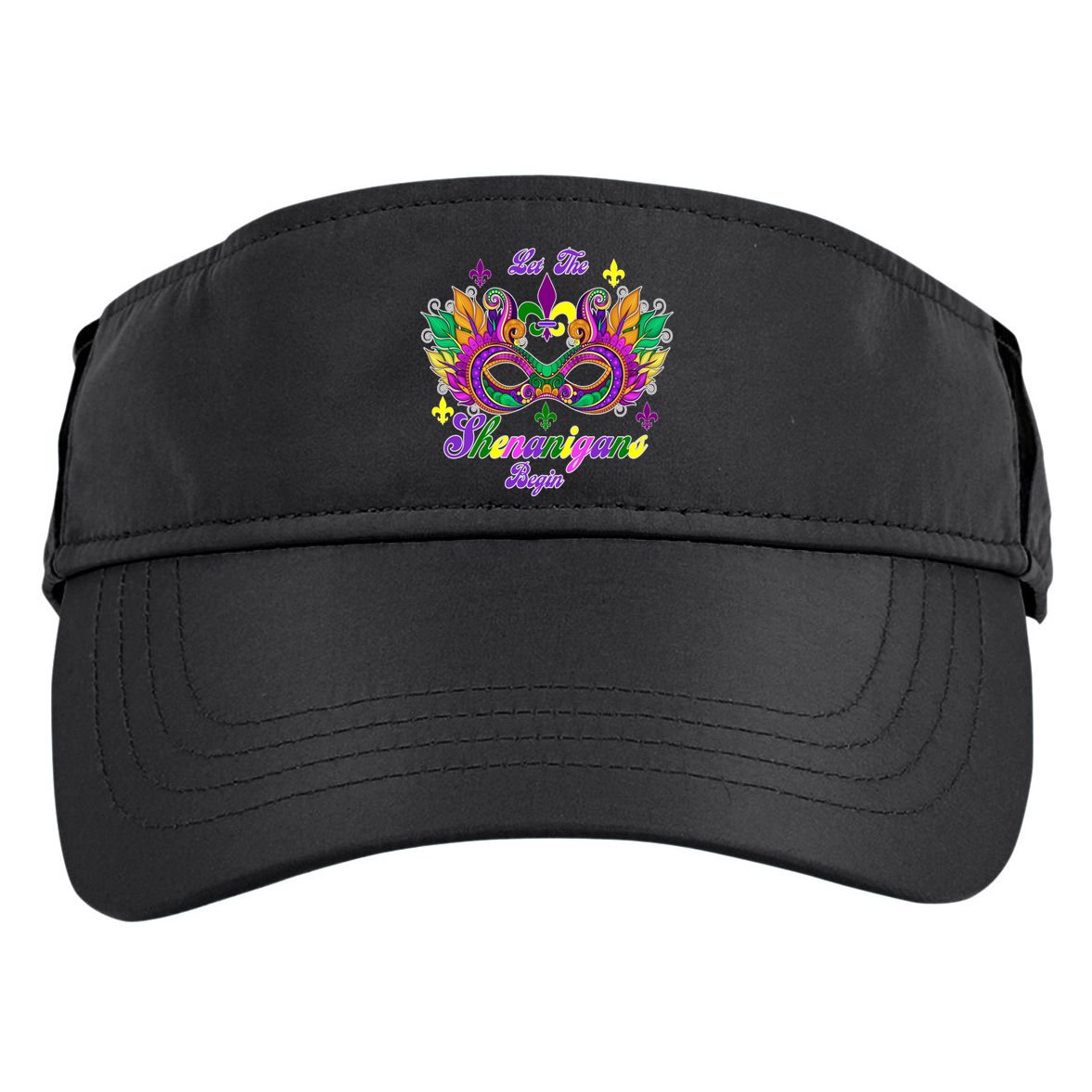 Mardi Gras Shenanigans Adult Drive Performance Visor