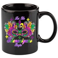 Mardi Gras Shenanigans 11oz C Handle Ceramic Mug