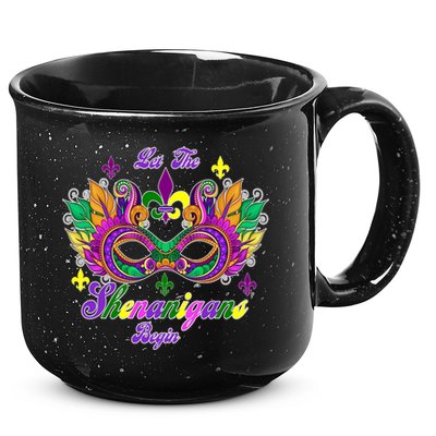 Mardi Gras Shenanigans 15oz Campfire Ceramic Mug