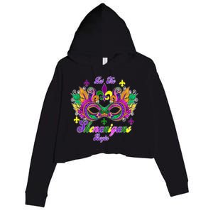 Mardi Gras Shenanigans Crop Fleece Hoodie