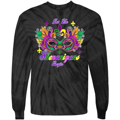 Mardi Gras Shenanigans Tie-Dye Long Sleeve Shirt