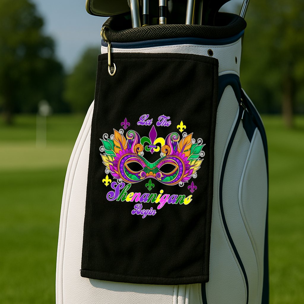 Mardi Gras Shenanigans Golf Towel