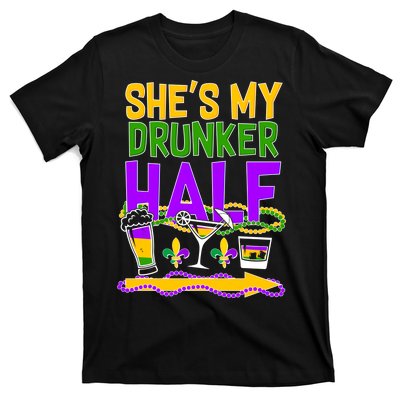 Mardi Gras She's My Drunker Half T-Shirt