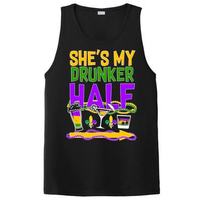 Mardi Gras She's My Drunker Half PosiCharge Competitor Tank