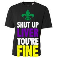 Mardi Gras Shut Up Liver You're Fine Cooling Performance Crew T-Shirt