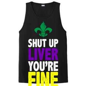 Mardi Gras Shut Up Liver You're Fine PosiCharge Competitor Tank