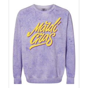 Mardi Gras Simple Style Colorblast Crewneck Sweatshirt