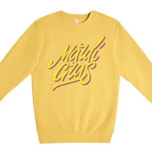 Mardi Gras Simple Style Premium Crewneck Sweatshirt