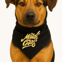 Mardi Gras Simple Style USA-Made Doggie Bandana