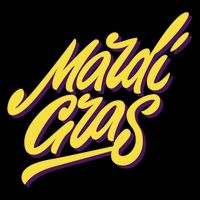 Mardi Gras Simple Style USA-Made Doggie Bandana