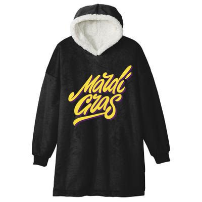 Mardi Gras Simple Style Hooded Wearable Blanket