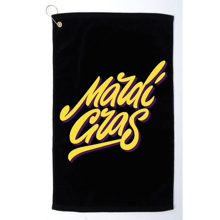 Mardi Gras Simple Style Golf Towel
