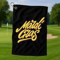 Mardi Gras Simple Style Golf Towel