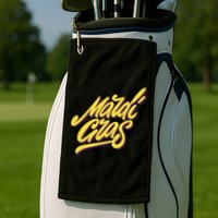 Mardi Gras Simple Style Golf Towel