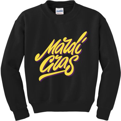 Mardi Gras Simple Style Kids Sweatshirt