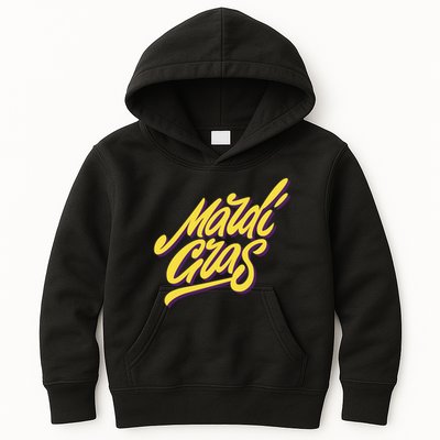 Mardi Gras Simple Style Kids Hoodie