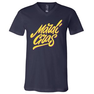 Mardi Gras Simple Style V-Neck T-Shirt