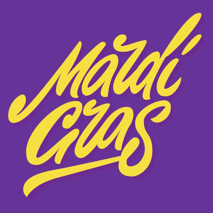 Mardi Gras Simple Style Magnet