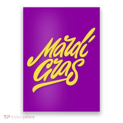 Mardi Gras Simple Style Poster