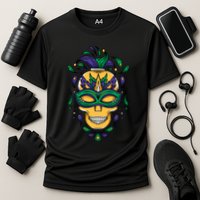 Mardi Gras Skull Mask  Cooling Performance Crew T-Shirt