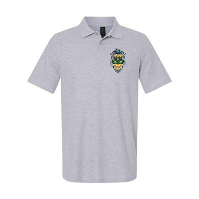 Mardi Gras Skull Mask  Polo