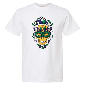 Mardi Gras Skull Mask  Garment-Dyed Heavyweight T-Shirt