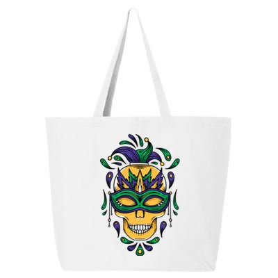 Mardi Gras Skull Mask  25L Jumbo Tote