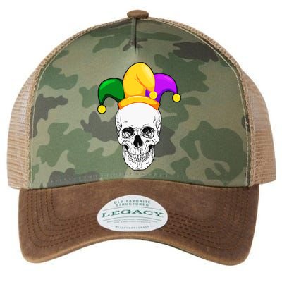 Mardi Gras Skull Parade Jester Legacy Tie Dye Trucker Hat